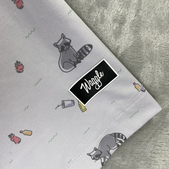 Waggle Shirt men's 2XL Golf Polo Performance Short Sleeve Raccoon Trash Bandit - Picture 7 of 12